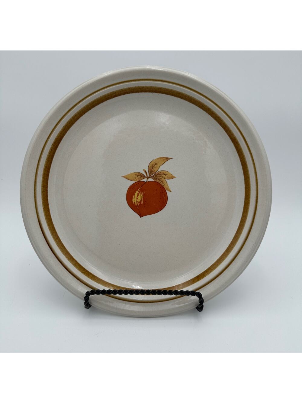 Vintage Chop Plate in Sweet Fruit Pattern by Mikado 12 Inch